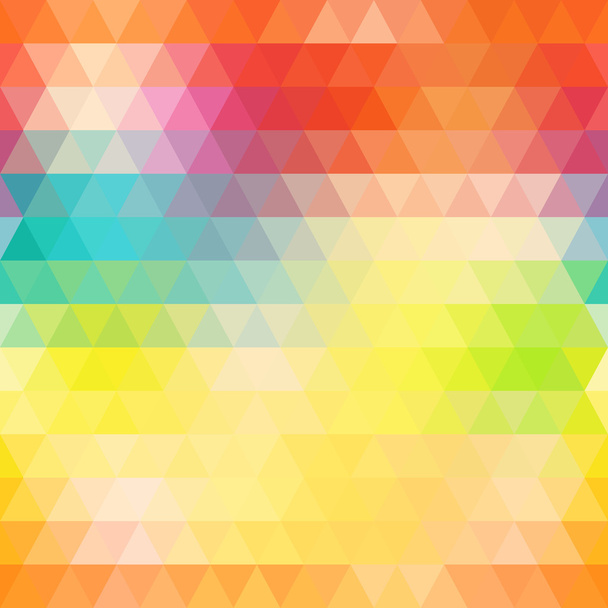 Abstract geometric triangle background. Colorful rainbow seamles - Vetor, Imagem
