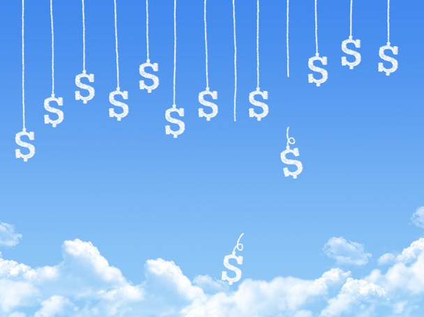 fazer dinheiro em forma de nuvem, ideia de negócio
  - Foto, Imagem