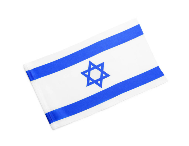 Flag of Israel on white background - Fotó, kép