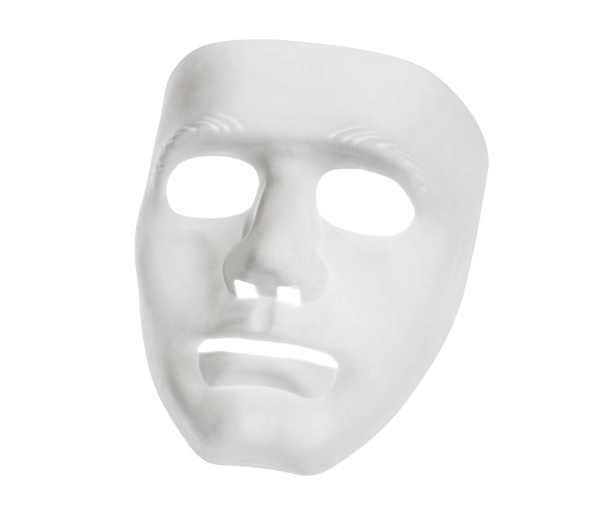 Guy Fawkes maszk fehér háttér - Fotó, kép