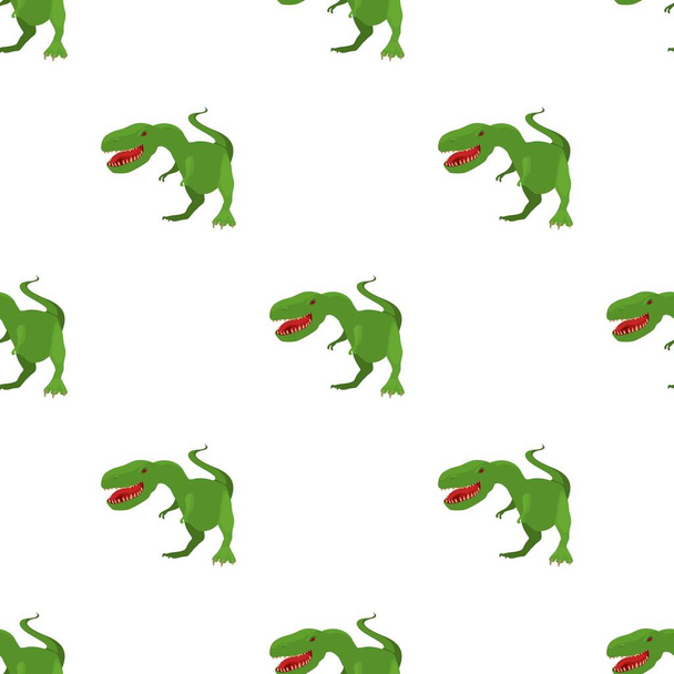 Dinosaur tyrannosaur pattern seamless vector - Vector, Image