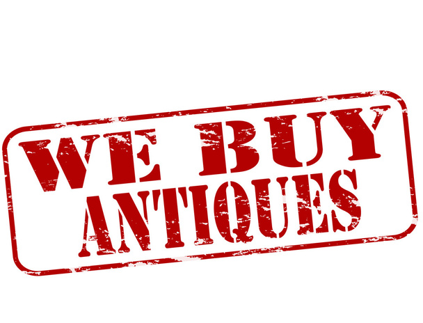 We buy antiques - Vector, Image