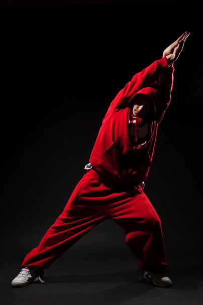 tancerz w czerwone ubrania - Zdjęcie, obraz