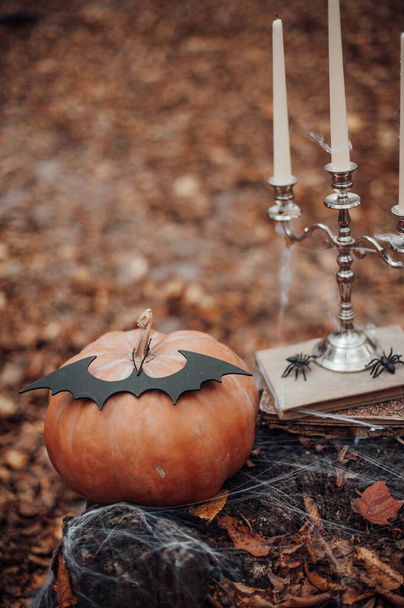 koncepció őszi hagyományos ünnep Halloween - Fotó, kép