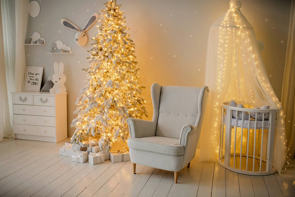 christmas decoration in room, studio - Photo, Image