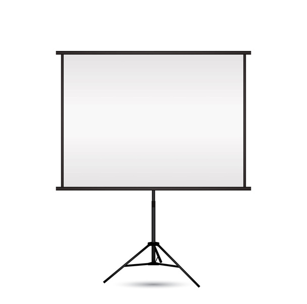 Blank projection screen with copy-space. - Vector, Image