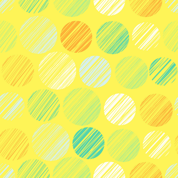 Seamless pattern with hand drawn polka dot ornament. Abstract ba - Vektori, kuva