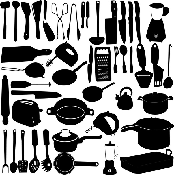 Herramientas de cocina
 - Vector, Imagen