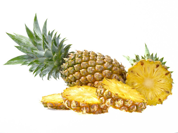 Fresh pineapple isolated on white background - Photo, Image