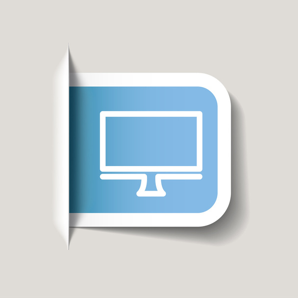 Computer icon - Vector, imagen