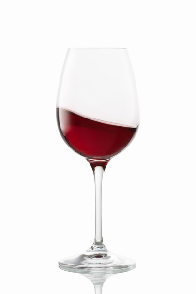 glass of wine on white background - Foto, afbeelding