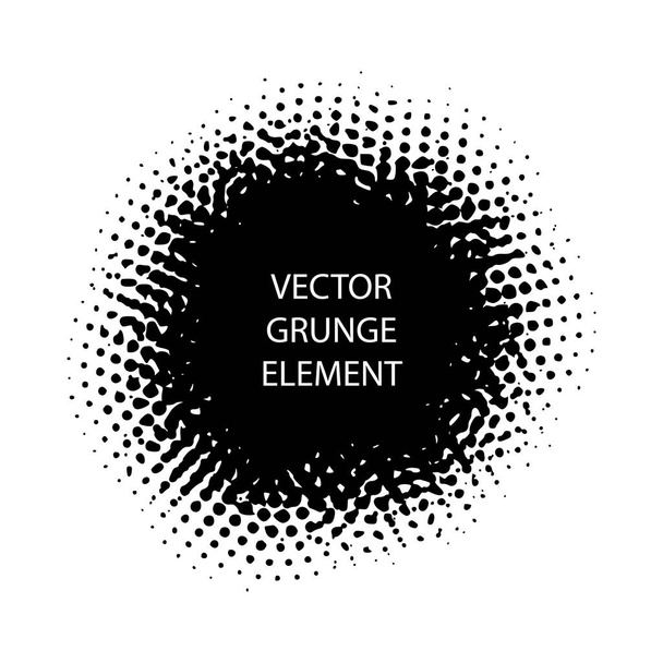 Grunge brush strokes. Ink stains and bolts. Hand drawn messy paint design elements. - Vektör, Görsel
