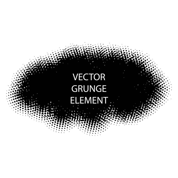 Grunge brush strokes. Ink stains and bolts. Hand drawn messy paint design elements. - Vektör, Görsel