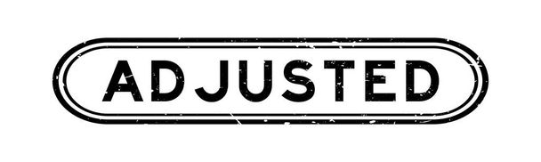 Sello de sello de goma de palabra ajustado negro Grunge sobre fondo blanco - Vector, Imagen