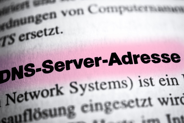 dns-Server-Adresse - Foto, Bild