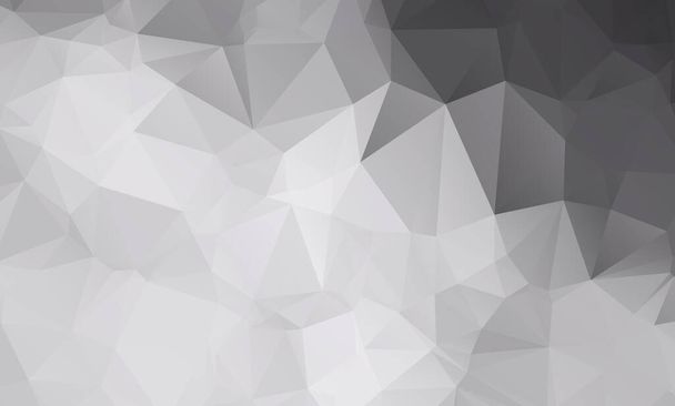 low poly geometric background with abstract pattern made of color White shape - Vector, Image