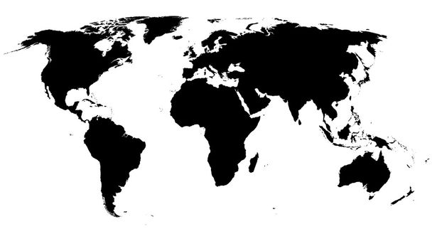 silhouette carte du monde - Vecteur, image