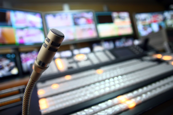 Micrófono de estudio de TV
 - Foto, Imagen