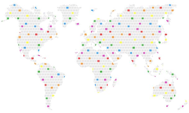 Homosexualidad en todo el mundo
 - Vector, Imagen
