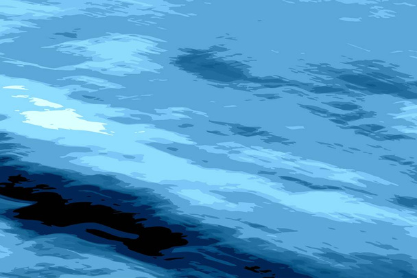 Big blue sea wave is beautiful but dangerous - Valokuva, kuva