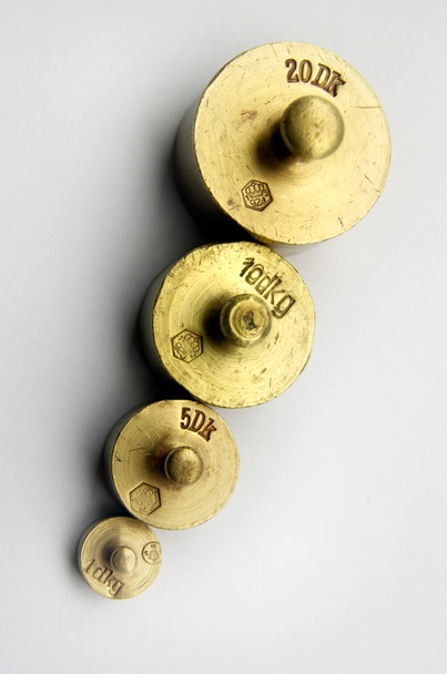 Peso de ouro de estilo antigo
 - Foto, Imagem