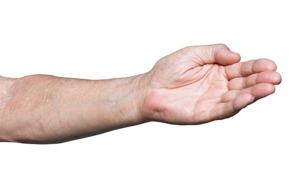 munkás kéz mutató irány - odaad gesztus - Fotó, kép