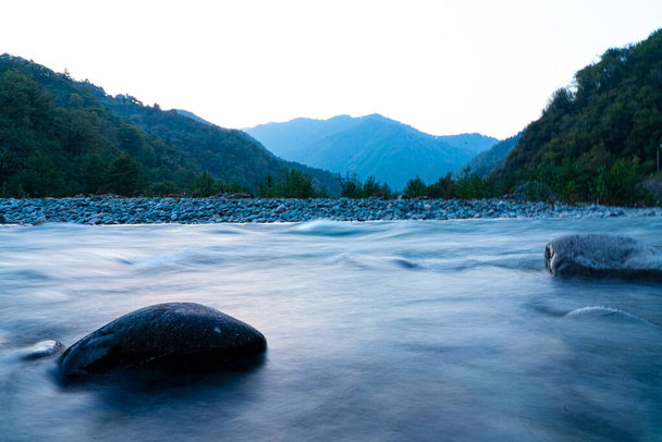 vuoristojoki, luonto, pitkäaikainen valokuvaus - Valokuva, kuva