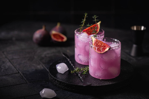 Purple fig cocktail - Photo, Image