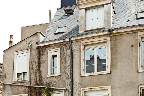 facade of old urban houses in Angers, France - Photo, Image