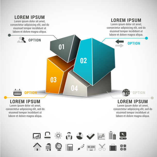 Infographic - Vektor, Bild