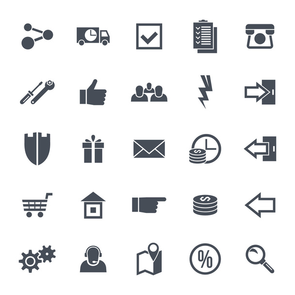 Icons navigation online store - Vector, Image