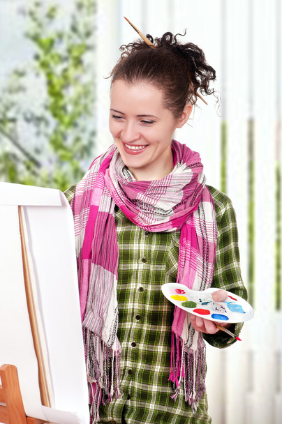 Female painter - Foto, imagen