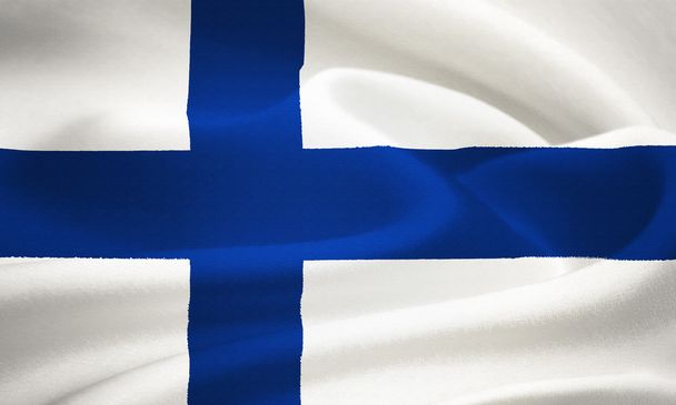 Finnország zászlaja - Fotó, kép