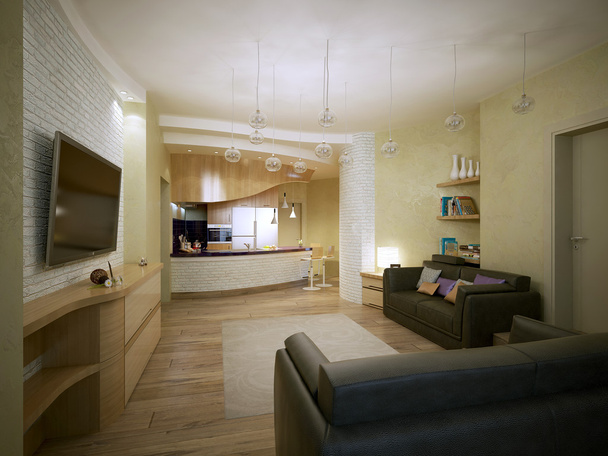 Sala de estar estilo moderno
 - Foto, Imagen