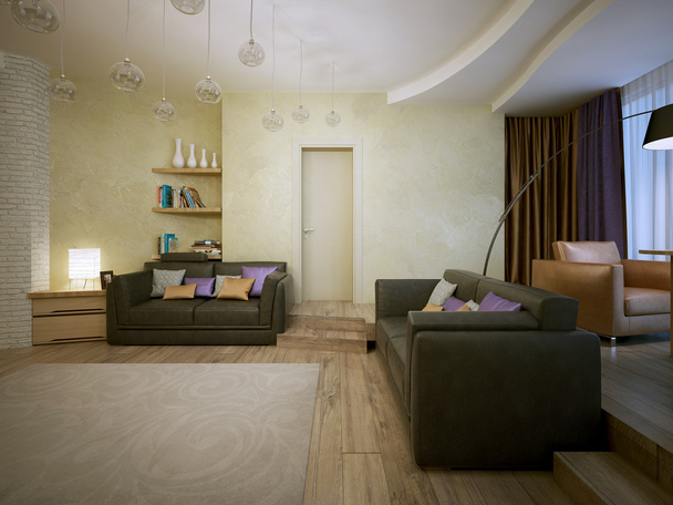 Living room modern style - Photo, Image