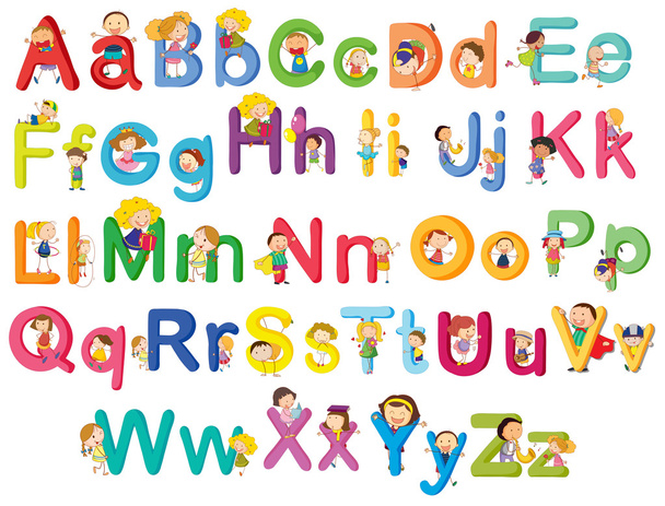 アルファベットの文字 - ベクター画像