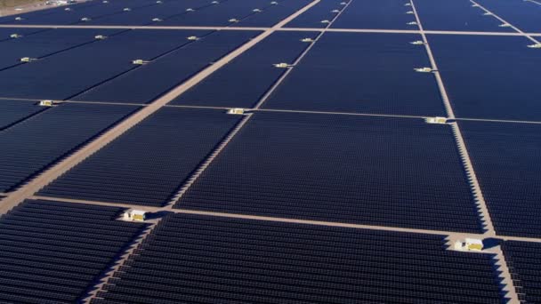Aerial view Solar Panels producing energy - Footage, Video