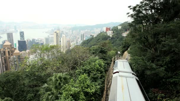 füniküler demiryolu hong Kong - Video, Çekim