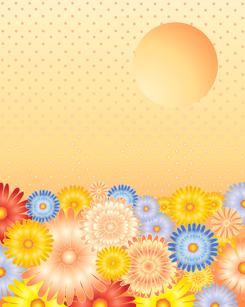 Summer floral design - Vector, imagen
