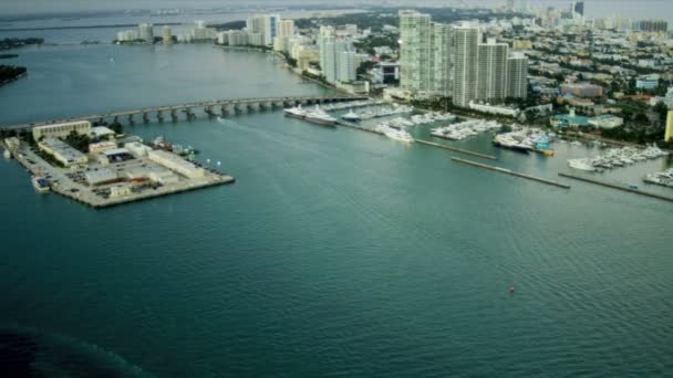 Luchtfoto van miami, florida - Video