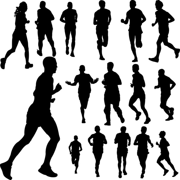 Menschen rennen - Vektor, Bild