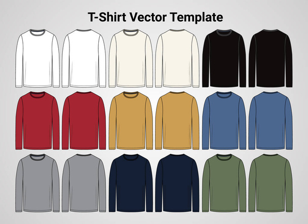 conjunto de camisas de hombre, ilustración vectorial - Vector, imagen