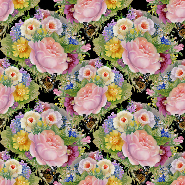 Floral pattern - Valokuva, kuva