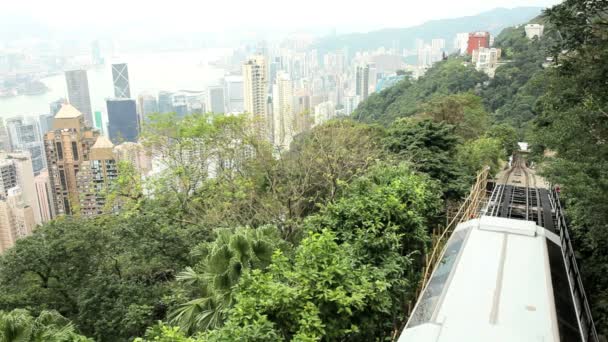 füniküler demiryolu hong Kong - Video, Çekim