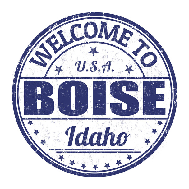Welcome to Boise stamp - Vector, Image
