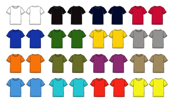 t-shirt sjabloon voor kleding, kleding, shirts, tshirt, vector illustratie - Vector, afbeelding
