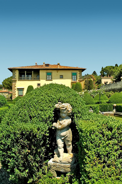 トスカーナ、イタリアでセッティニャーノでイタリアの庭 - 写真・画像