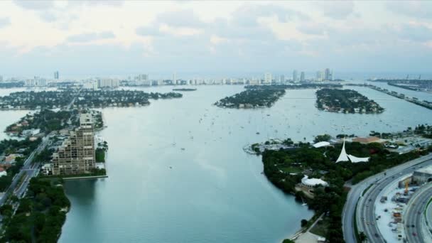 Aerial view of Miami, Florida - Footage, Video