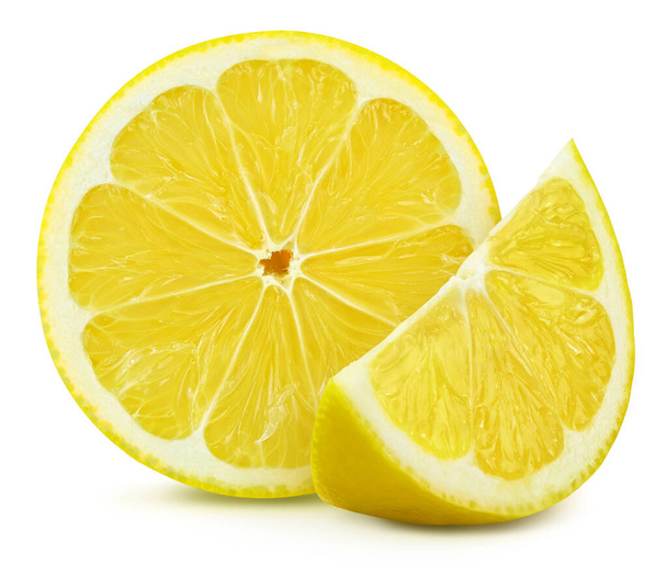 Juicy lemons isolated on the white background - Foto, Imagem