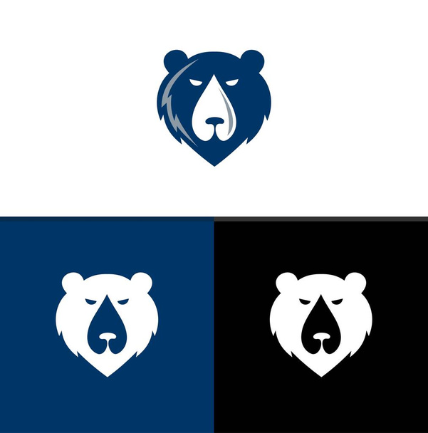 Ours Kodiak logo. Illustration de symbole icône. Image vectorielle - Vecteur, image